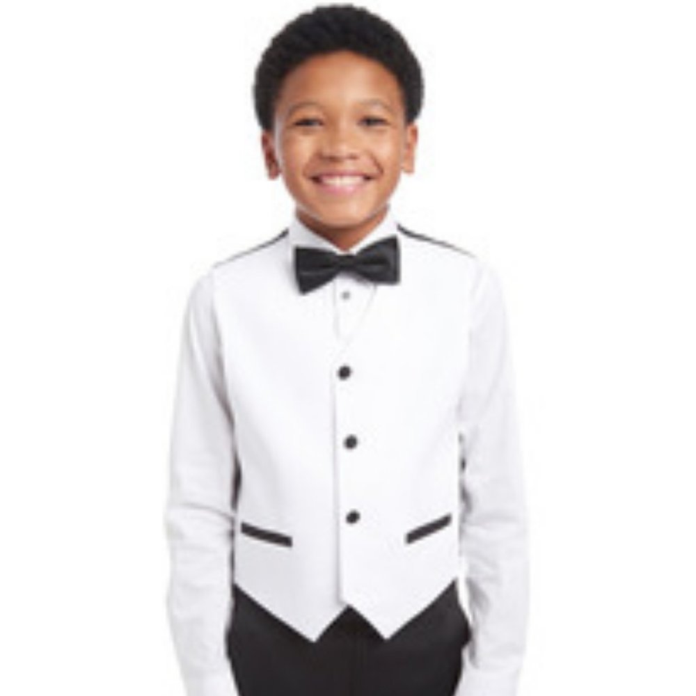 Calvin Klein's White Sateen Vest